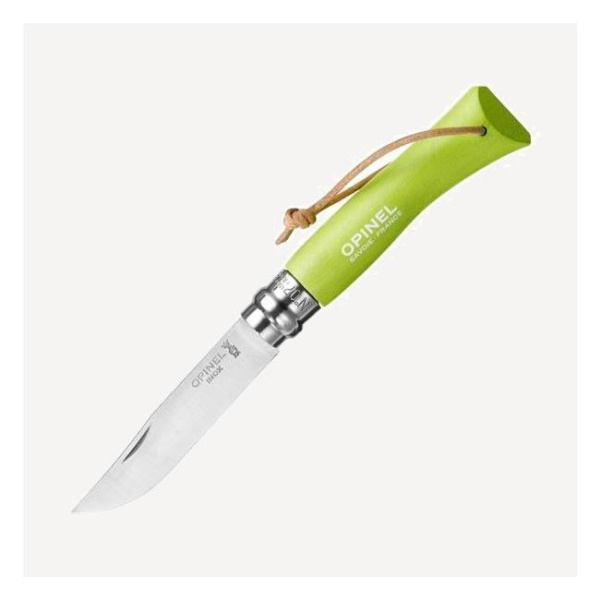 Нож складной Opinel Trekking №7 VRI (INOX) 8см (зеленый Граб / нерж. сталь)